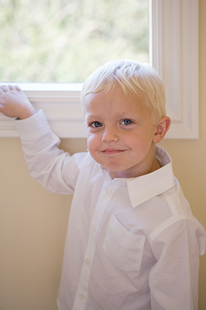 Image of Ring Bearer Before Ceremony